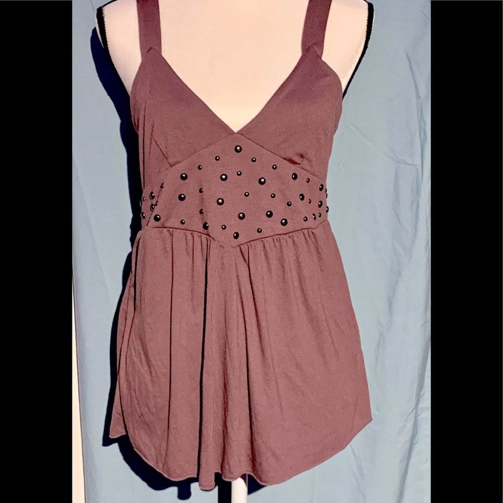 Y2K Studded Babydoll Tank Top
A5